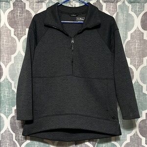 L.L. Bean charcoal Half-Zip Pullover